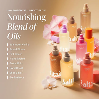 Saltair Body Oil | Jumbo Salt Water Vanilla After Shower Oil | 10 fl oz