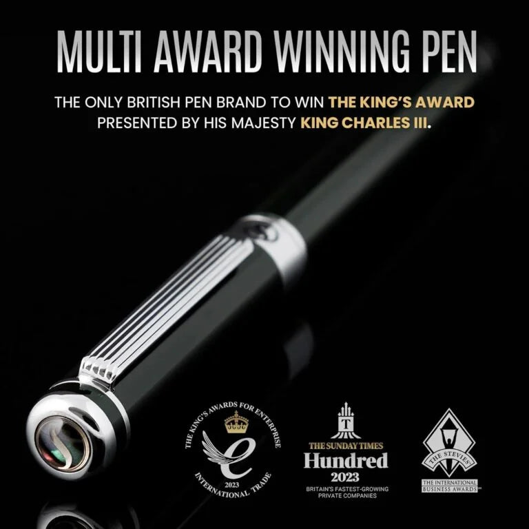Scriveiner Black Green Rollerball Pen – Stunning Luxury Pen