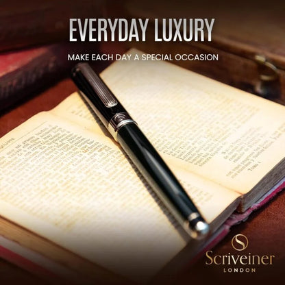 Scriveiner Black Green Rollerball Pen – Stunning Luxury Pen