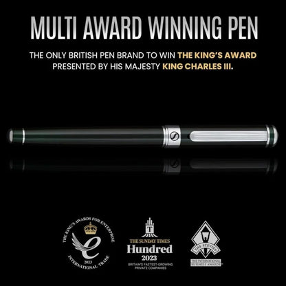 Scriveiner Black Green Rollerball Pen – Stunning Luxury Pen