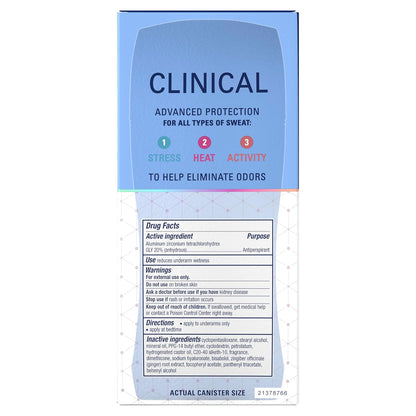 Secret Clinical Strength Invisible Solid Antiperspirant Deodorant for Women, 100HR Sweat & Odor Protection..