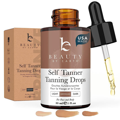 Self Tanning Drops - USA Made with Natural & Organic Ingredients
