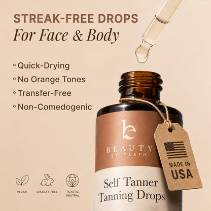 Self Tanning Drops - USA Made with Natural & Organic Ingredients