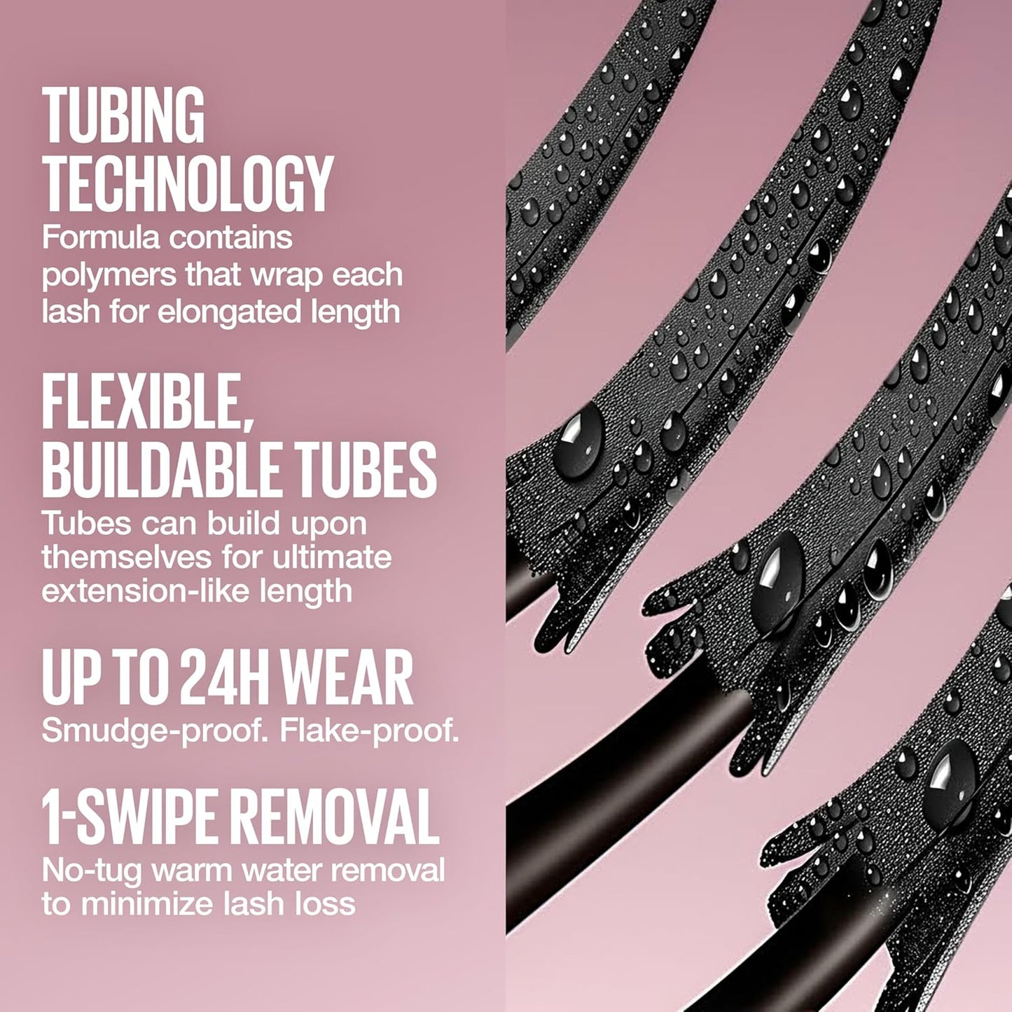 Maybelline Lash Sensational Sky Tubes Tubing Mascara, Extension-Like Lengthening Mascara, 24HR Eye Makeup..