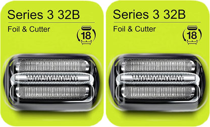 Series 3 32B Foil & Cutter Replacement Head for Braun Electric Shaver, Compatible with Models