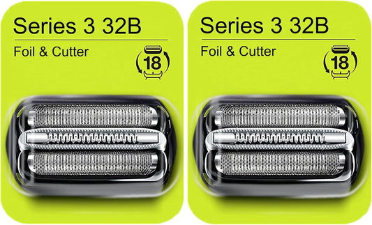 Series 3 32B Foil & Cutter Replacement Head for Braun Electric Shaver, Compatible with Models