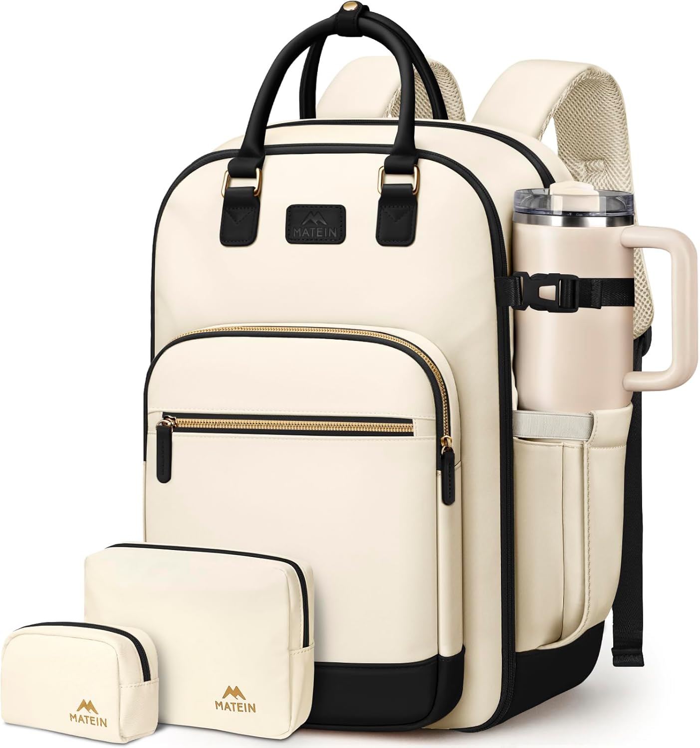 MATEIN HER Underseat Backpack for Frontier Airlines with Removable Shoe Compartment,3 Set