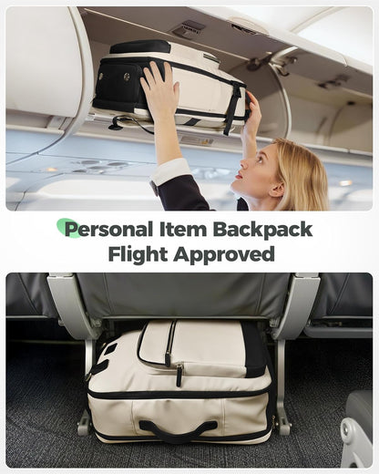 MATEIN HER Underseat Backpack for Frontier Airlines with Removable Shoe Compartment,3 Set