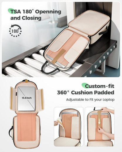MATEIN HER Underseat Backpack for Frontier Airlines with Removable Shoe Compartment,3 Set