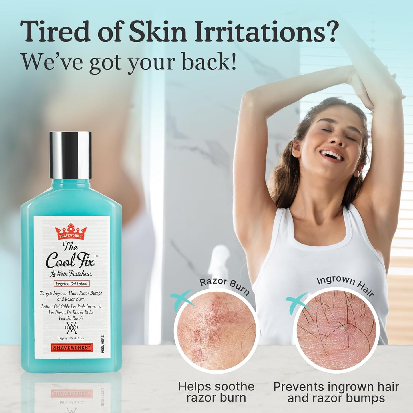 The Cool Fix Aftershave for Women: Pubic Hair Removal, Razor Bumps, Razor Burns, Ingrown Hair Treatment..