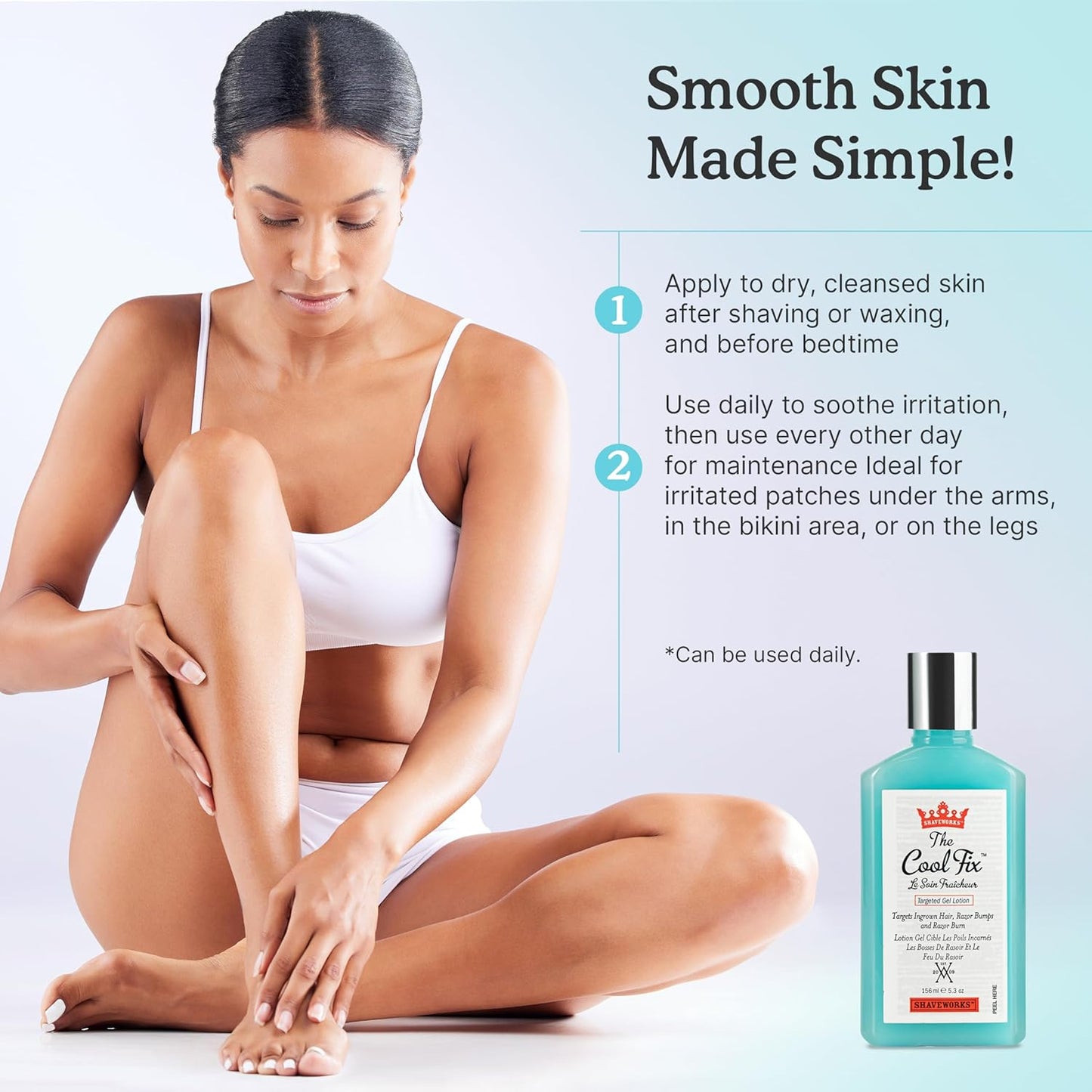 The Cool Fix Aftershave for Women: Pubic Hair Removal, Razor Bumps, Razor Burns, Ingrown Hair Treatment..
