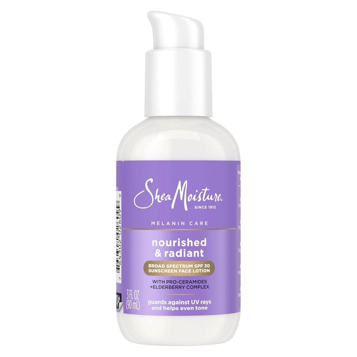 SheaMoisture Melanin Care Broad Spectrum SPF 30 Sunscreen Face Lotion Nourished & Radiant..
