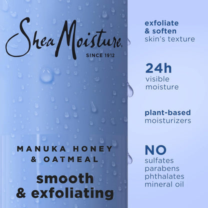 SheaMoisture Manuka Honey Oatmeal Body Wash Smooth & Exfoliating Smooth and Exfoliating body wash..