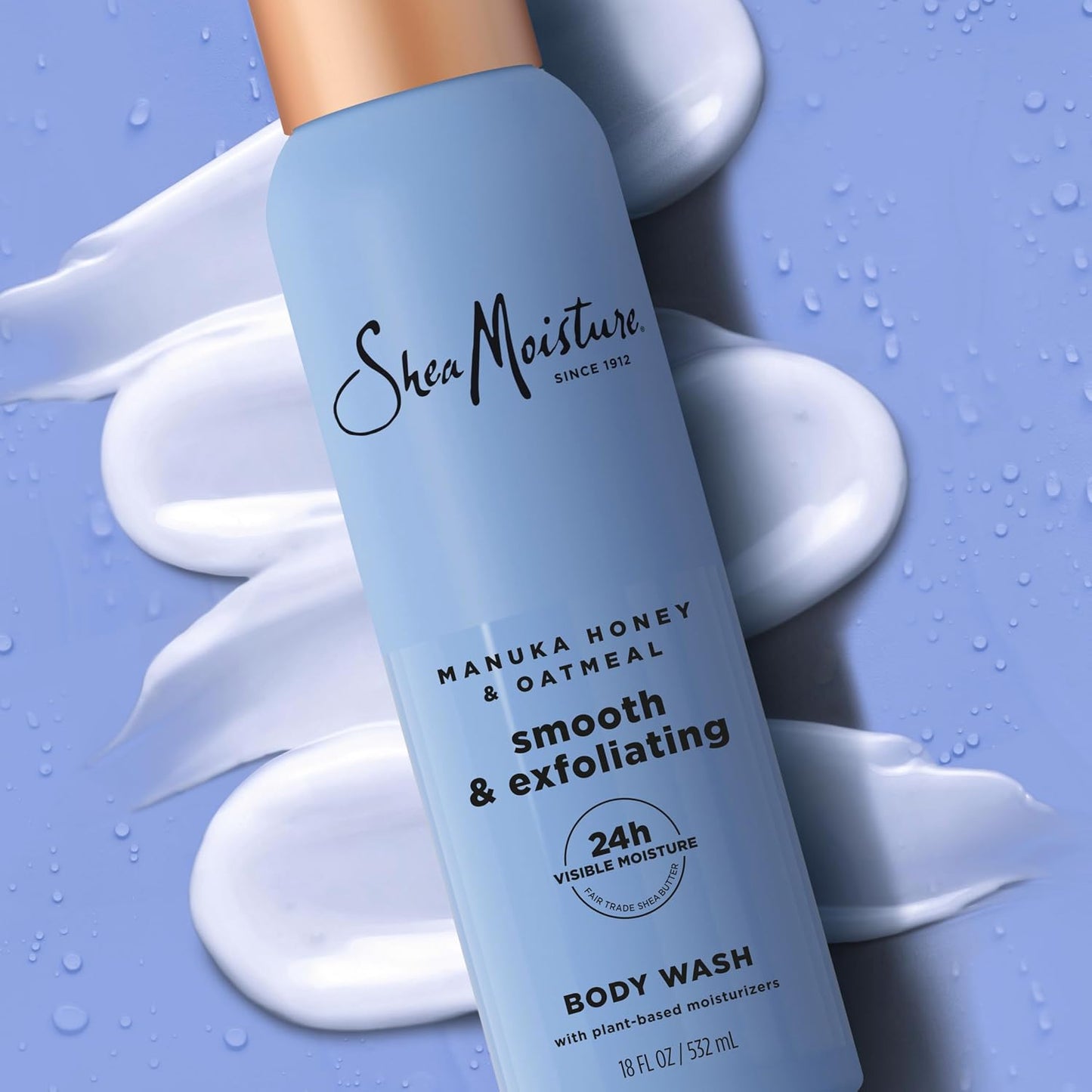 SheaMoisture Manuka Honey Oatmeal Body Wash Smooth & Exfoliating Smooth and Exfoliating body wash..
