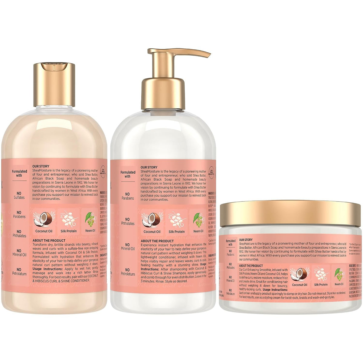 SheaMoisture Coconut & Hibiscus Hair Products for Curly Hair