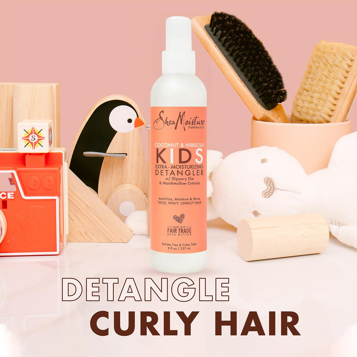 SheaMoisture Kids Shampoo & Conditioner, Mango & Carrot + Detangler Spray