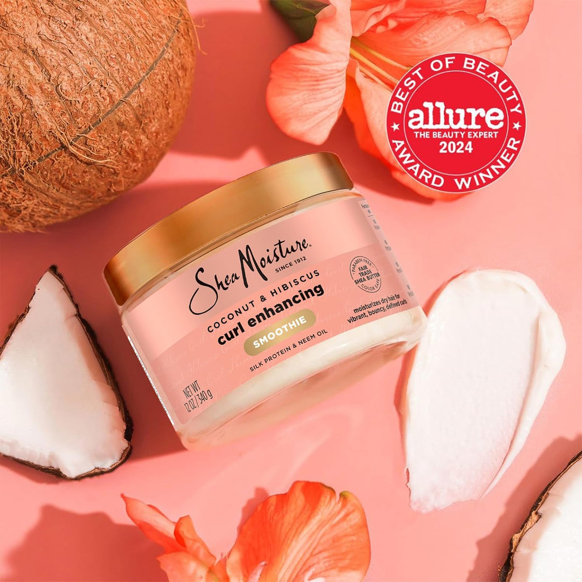 SheaMoisture Coconut & Hibiscus Hair Products for Curly Hair