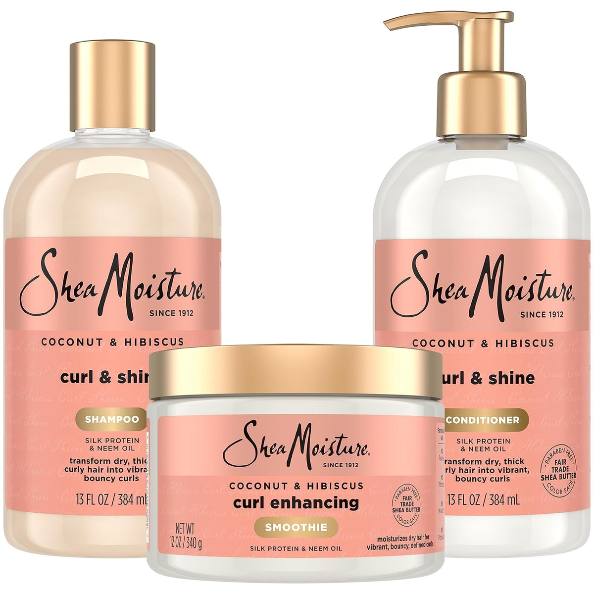 SheaMoisture Coconut & Hibiscus Hair Products for Curly Hair