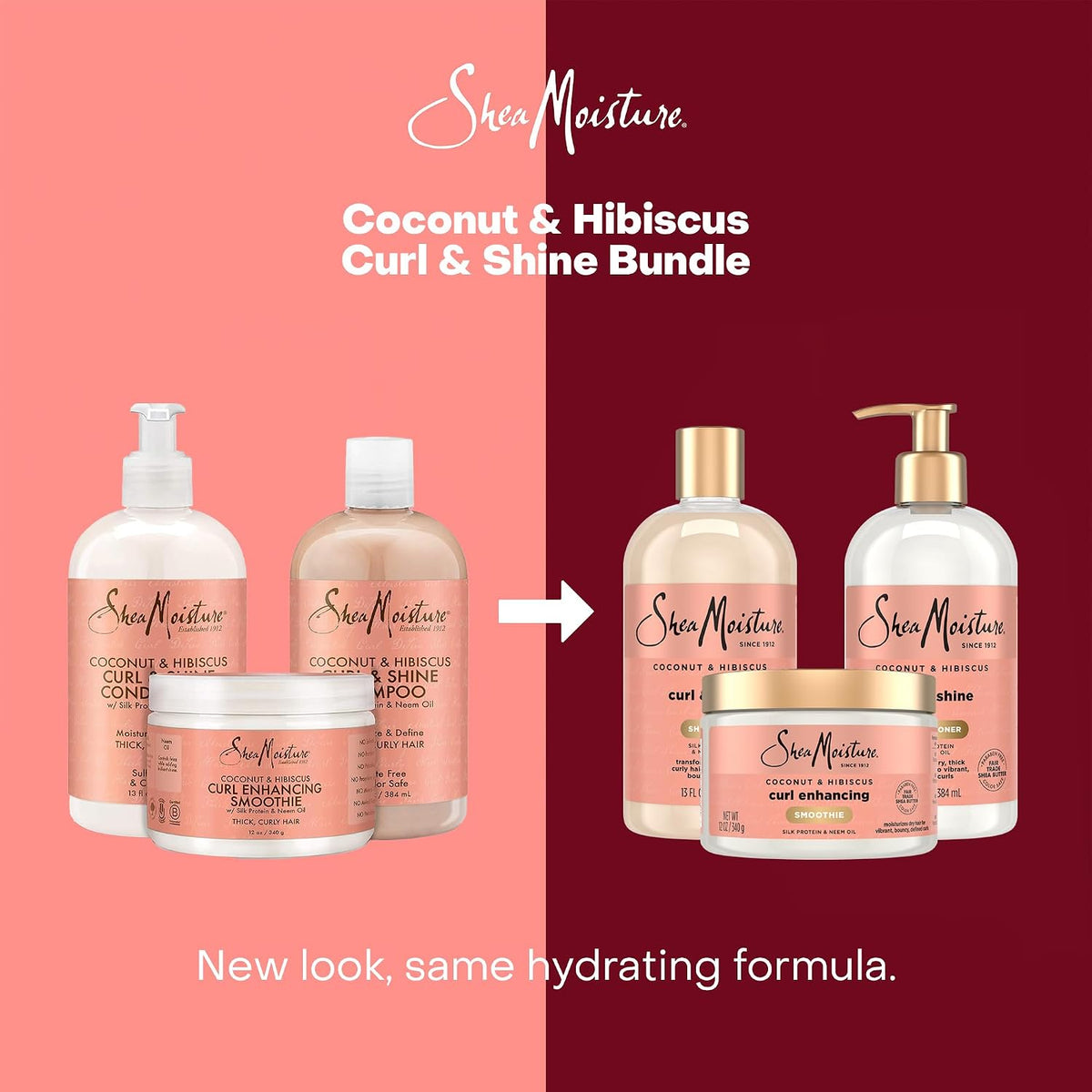 SheaMoisture Coconut & Hibiscus Hair Products for Curly Hair