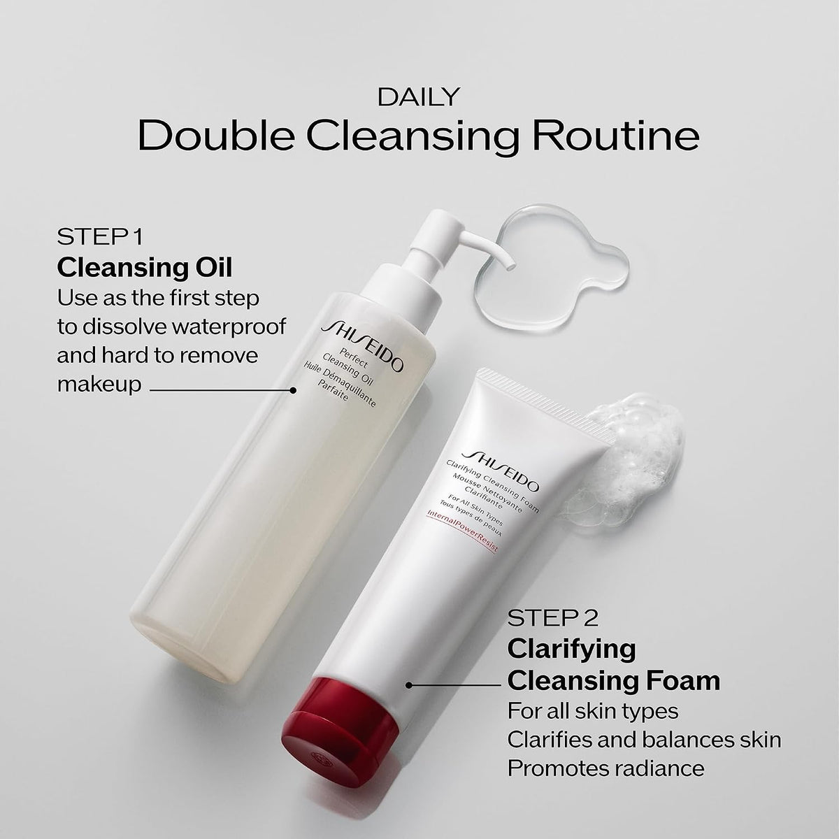 Shiseido Clarifying Cleansing Foam - 125 mL - Cleanses, Balances & Removes Impurities