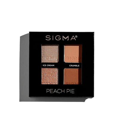 Sigma Beauty Peach Pie Eyeshadow Quad — Makeup Eyeshadow Quad with a Buttery Soft Formula and Buildable..