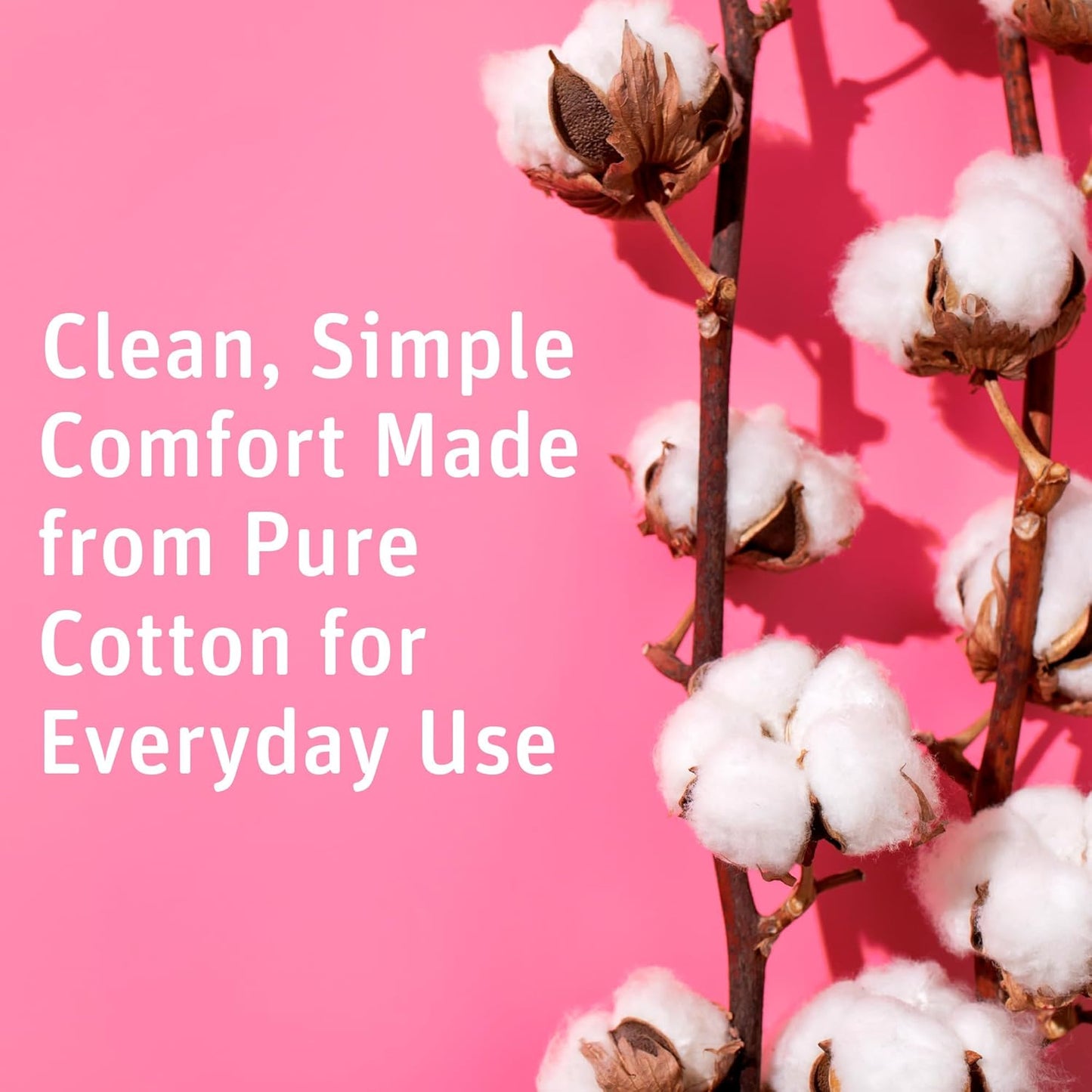 Simply Soft Premium Cotton Balls (600 Count), 100% Pure Cotton, Large Cotton Balls for Face and Nail Polish Remover