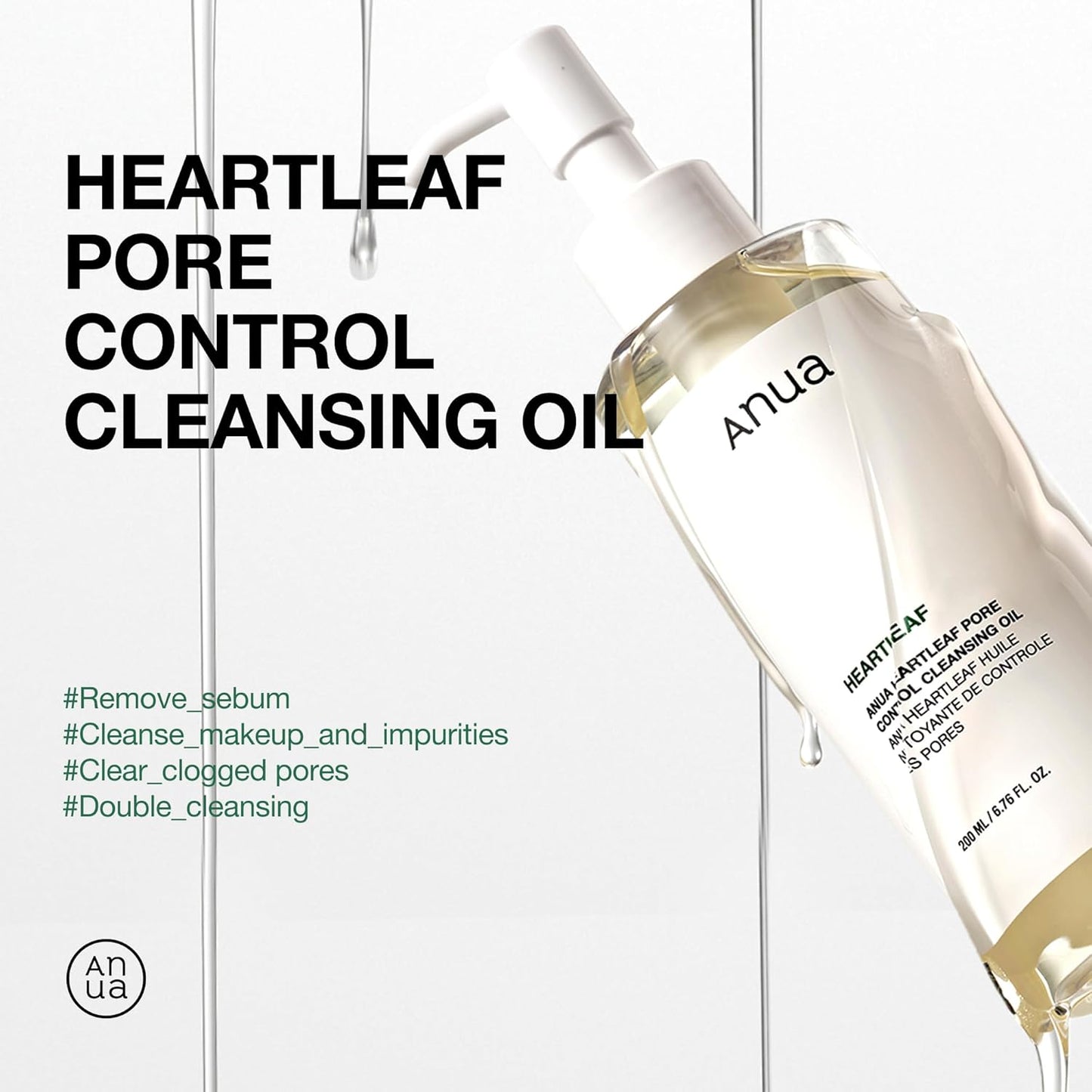Anua 3-Step Glass Skin Beginner Set, Oil Cleanser and Face Wash with Facial Serum...