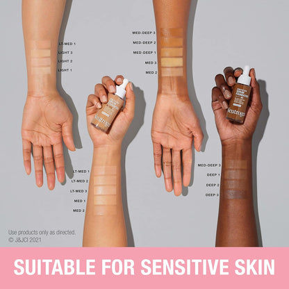 Neutrogena Sensitive Skin Serum Foundation, Light/Medium 02, 1 Ounce