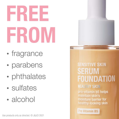 Neutrogena Sensitive Skin Serum Foundation, Light/Medium 02, 1 Ounce