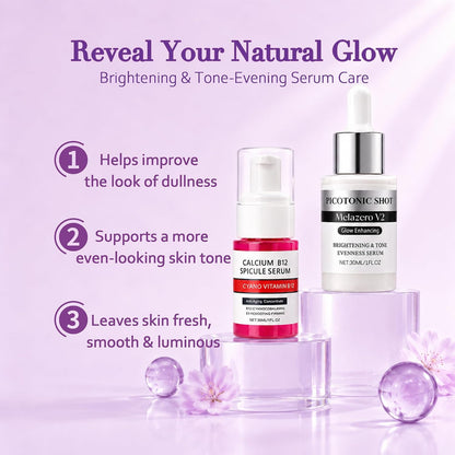 Skincare Routine Set - Facial Care Kit with Cleanser, Serums