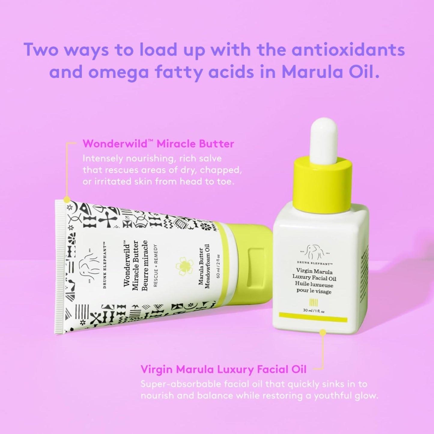 Drunk Elephant Wonderwild Miracle Butter - Ultra-Luxe Skin Salve - Clean Clinical Skincare - Cruelty-Free..