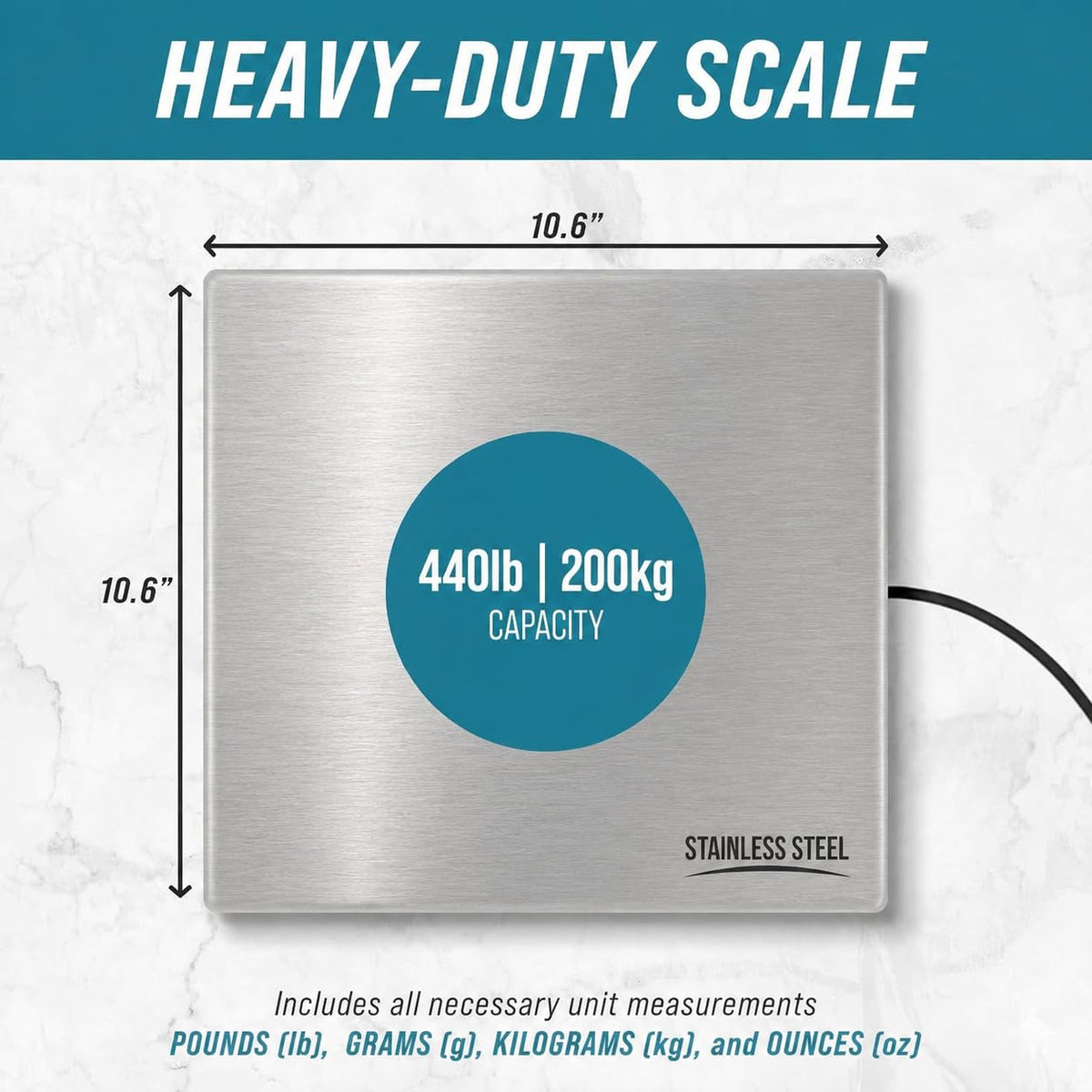 Smart Weigh Shipping Scale Digital Postal Scale for Packages 440lbs x 6 oz
