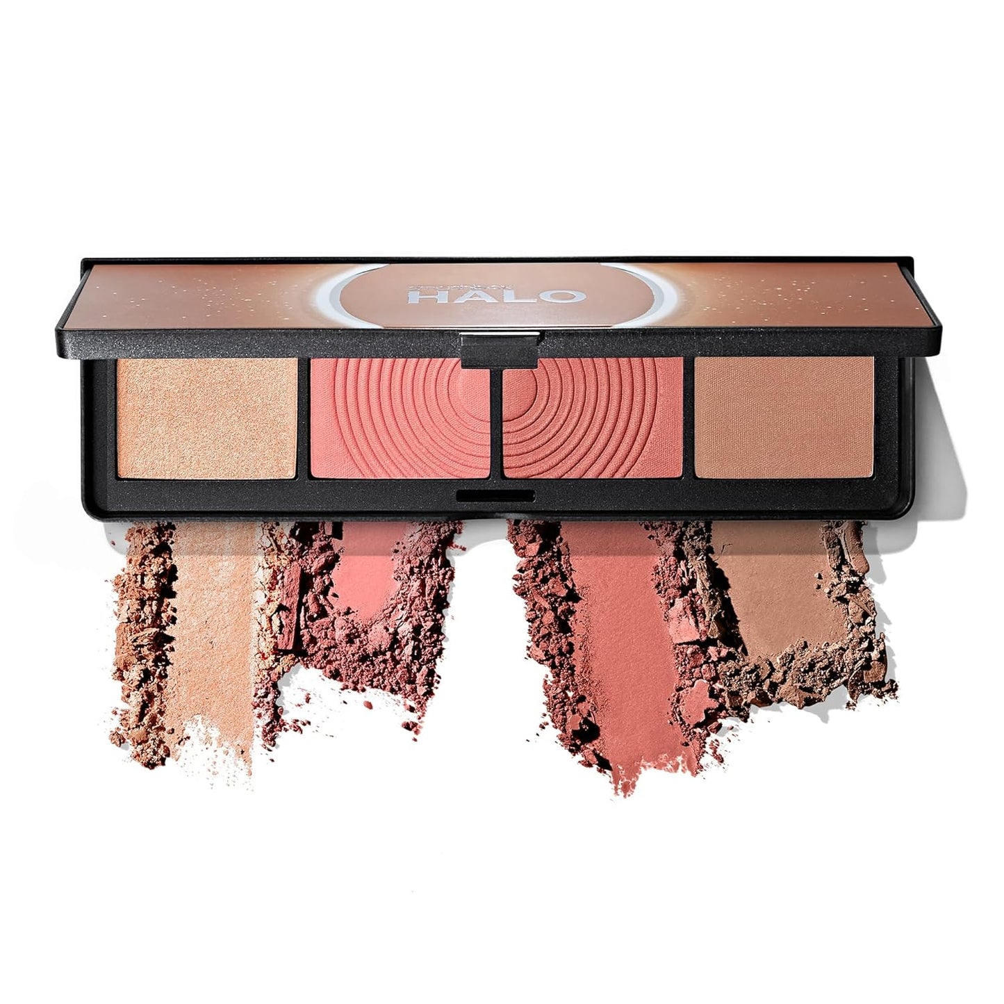 Smashbox Halo Sculpt + Glow Face Palette | Vitamin E, Long Lasting, Contour + Highlighter, 0.55 oz..