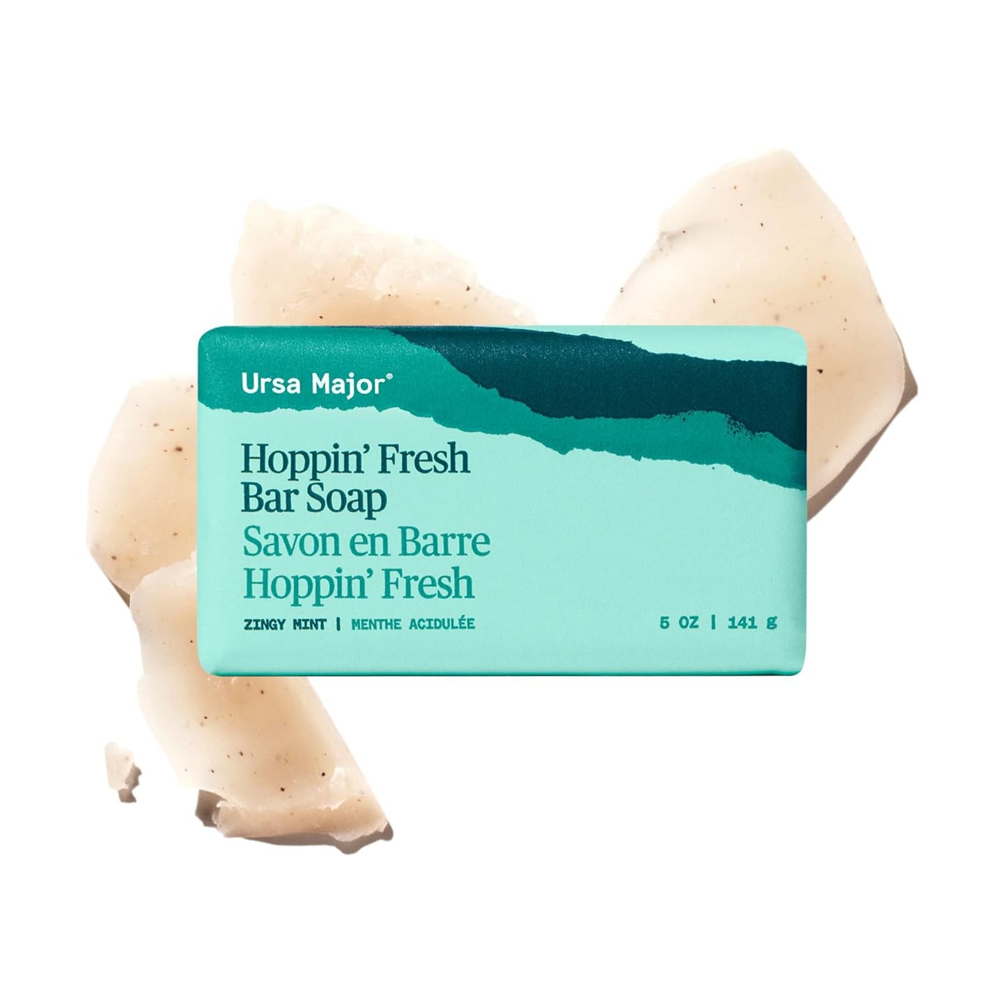Ursa Major Hoppin' Fresh Bar Soap | Formerly Known As Morning Mojo Bar Soap | Natural, Exfoliating Soap with Peppermint..