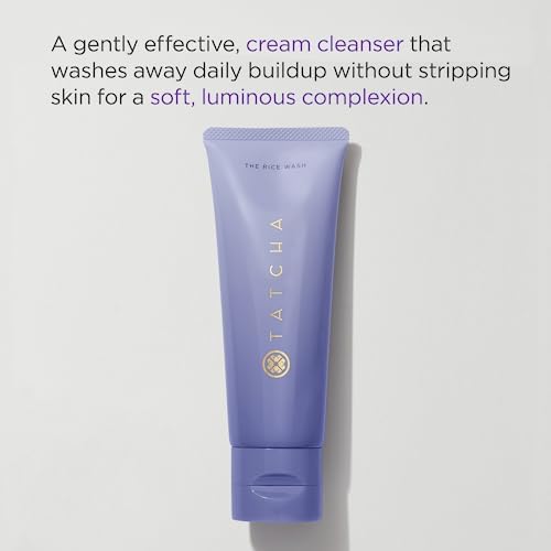 TATCHA The Rice Wash, Soft Cream Facial Cleanser, Wash Away Buildup Without Stripping Skin For A Soft, Luminous Complexion