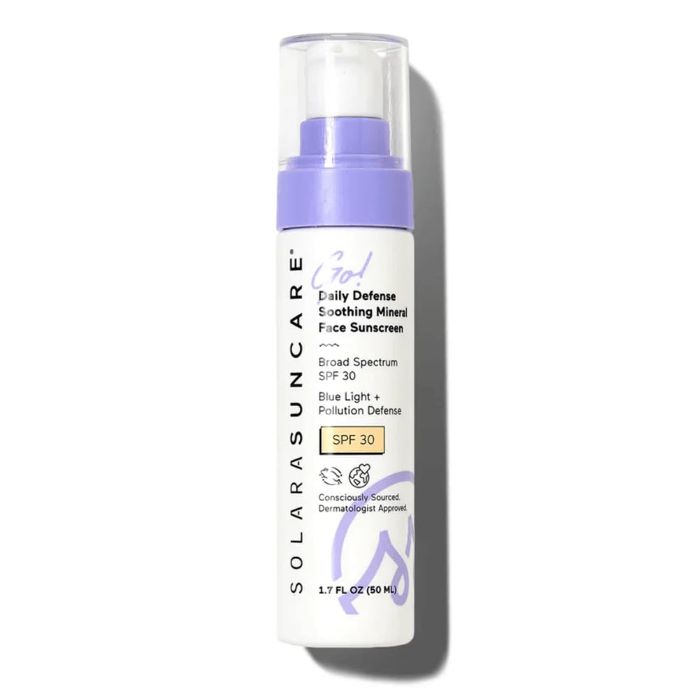 Solara Suncare - Go! Daily Defense Soothing Mineral Face Sunscreen, SPF 30..