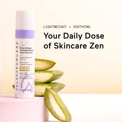 Solara Suncare - Go! Daily Defense Soothing Mineral Face Sunscreen, SPF 30..
