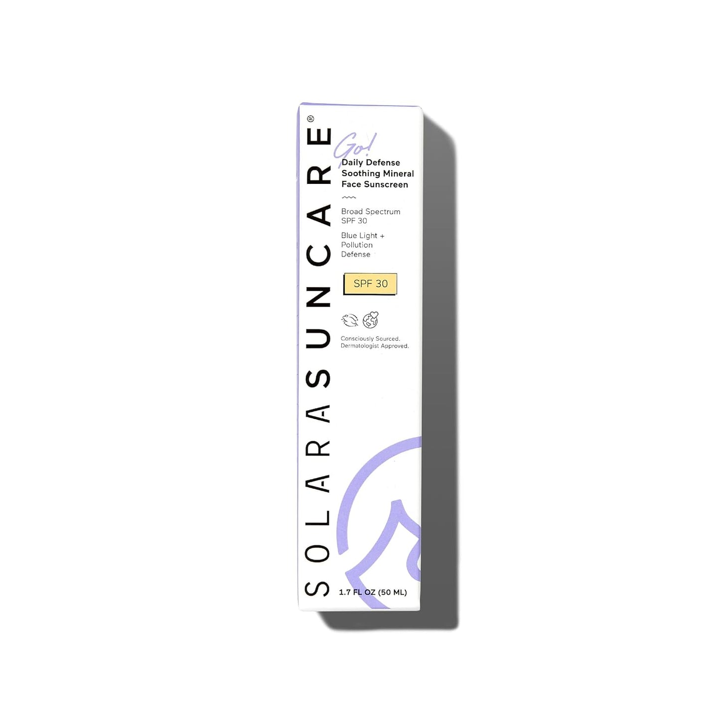Solara Suncare - Go! Daily Defense Soothing Mineral Face Sunscreen, SPF 30..