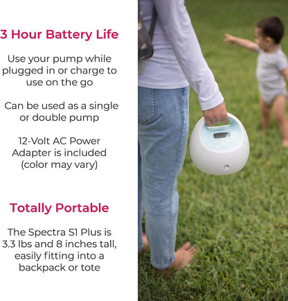 Spectra Baby S1 Plus Electric Breast Milk Pump for Baby Feeding