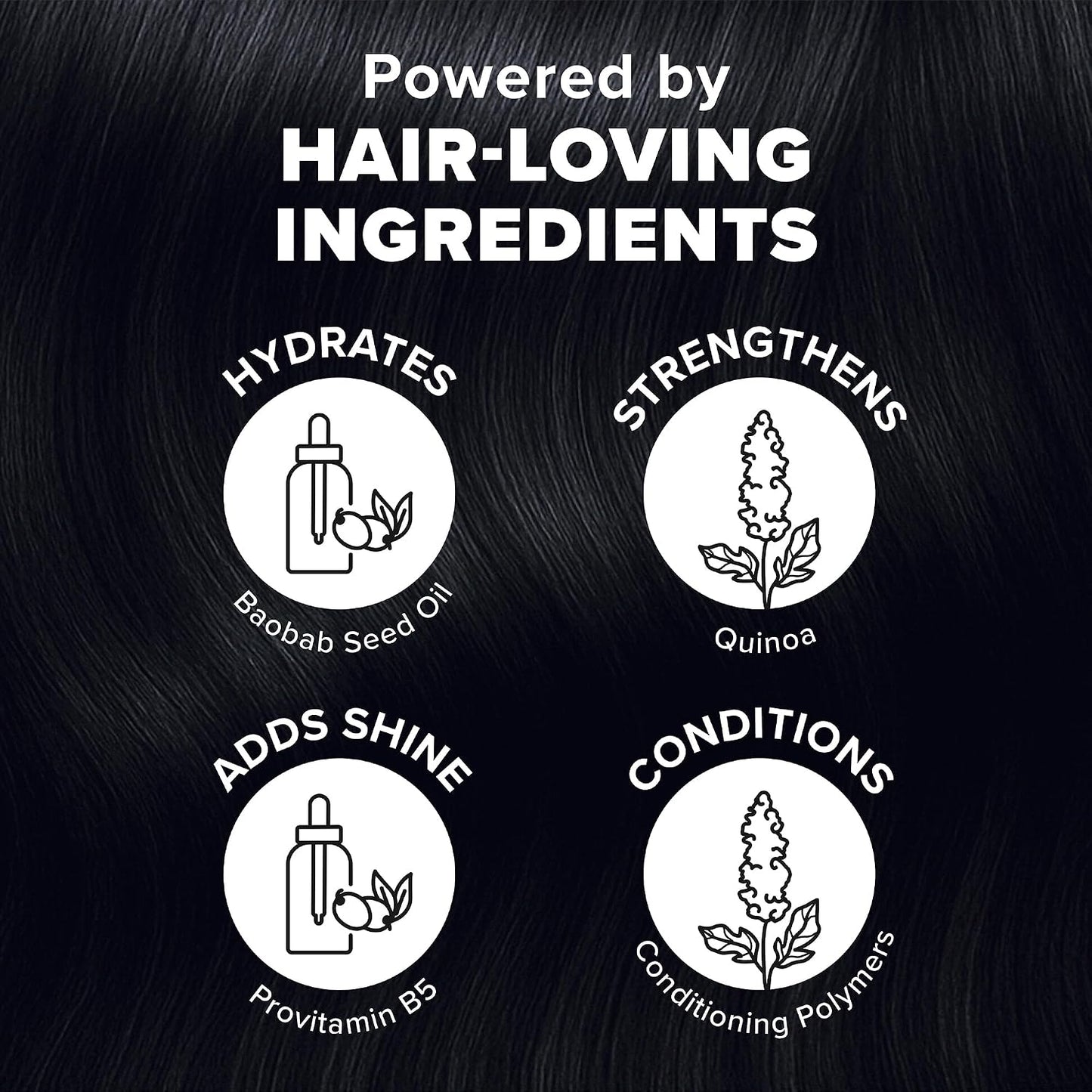 Splat Midnight Onyx Semi Permanent Hair Dye Kit, 1 Application, Includes Deep Reconstructor Conditioner, Lasts 30 Washes..