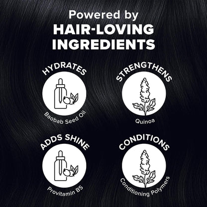 Splat Midnight Onyx Semi Permanent Hair Dye Kit, 1 Application, Includes Deep Reconstructor Conditioner, Lasts 30 Washes..