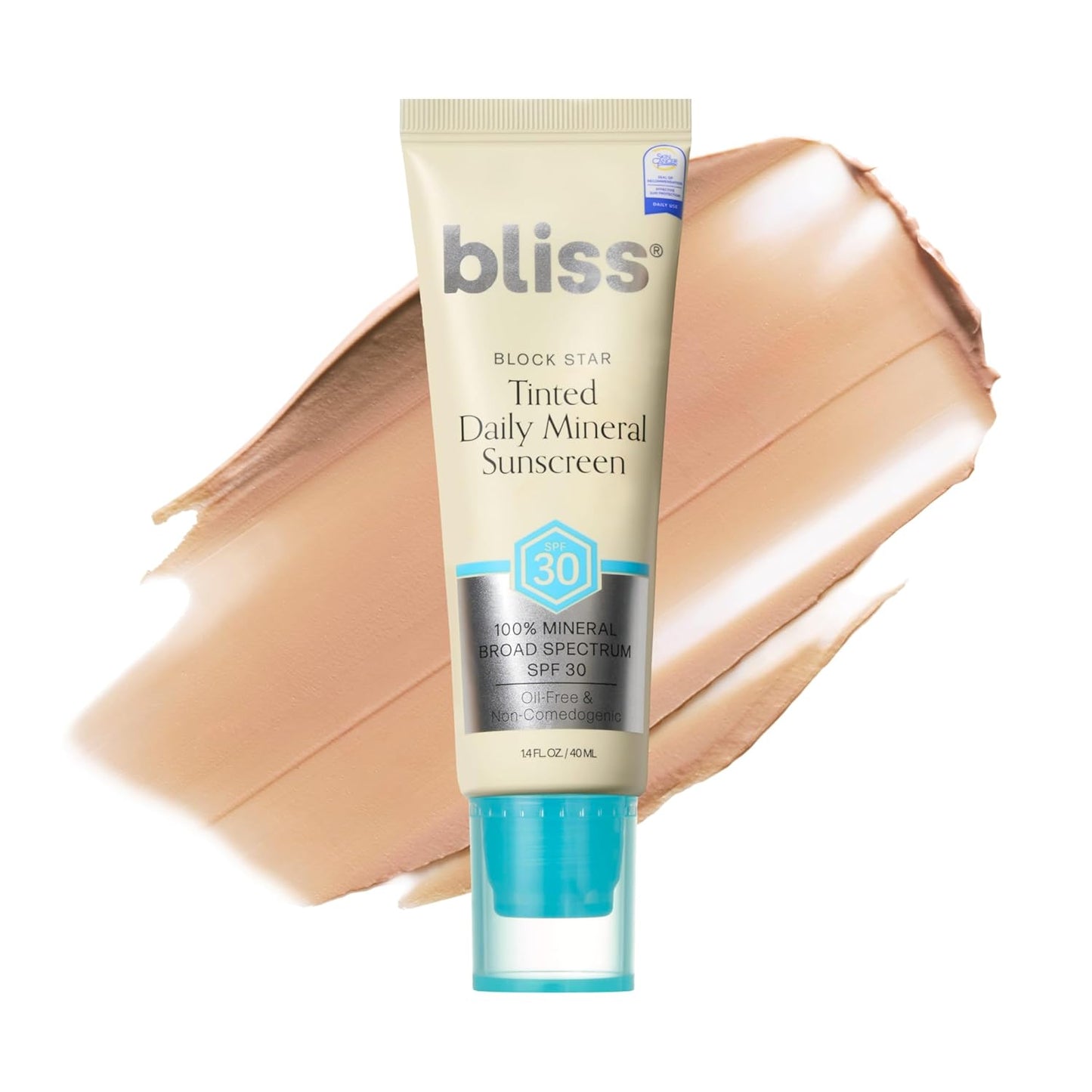 Bliss Block Star SPF 30 Daily Tinted Mineral Sunscreen with Zinc Oxide - All Skin Tones..