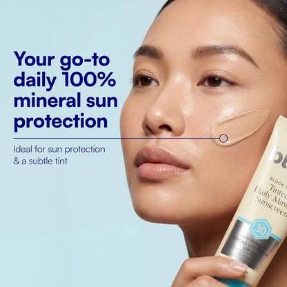 Bliss Block Star SPF 30 Daily Tinted Mineral Sunscreen with Zinc Oxide - All Skin Tones..