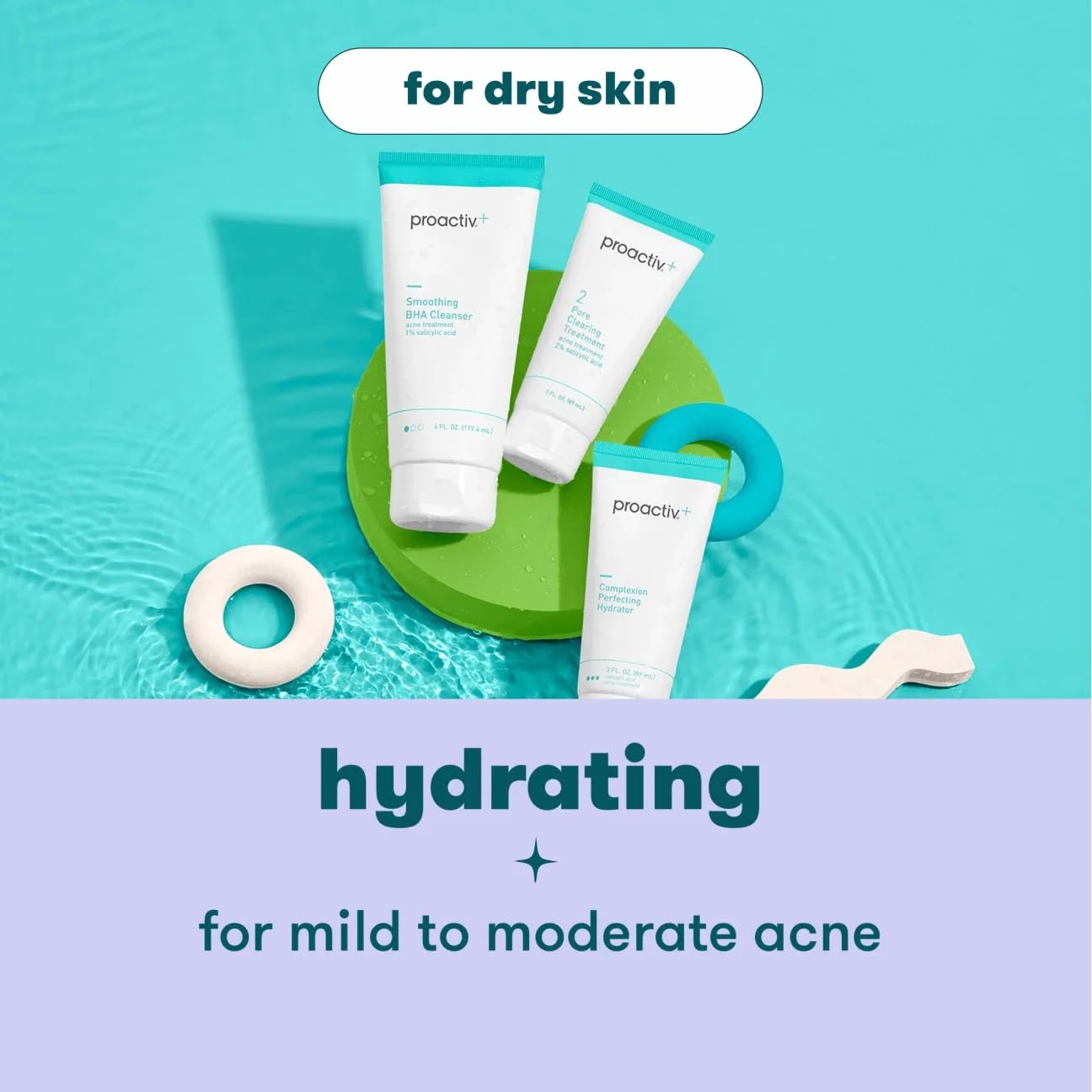Proactiv+ 3‑Step Acne Treatment System, 90‑Day Kit – Salicylic Acid Cleanser, Toner & Treatment Cream..