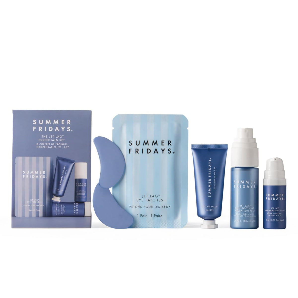 Summer Fridays Jet Lag™ Essentials - Mini Hydrating Skin Care Set With Jet Lag™ Mask