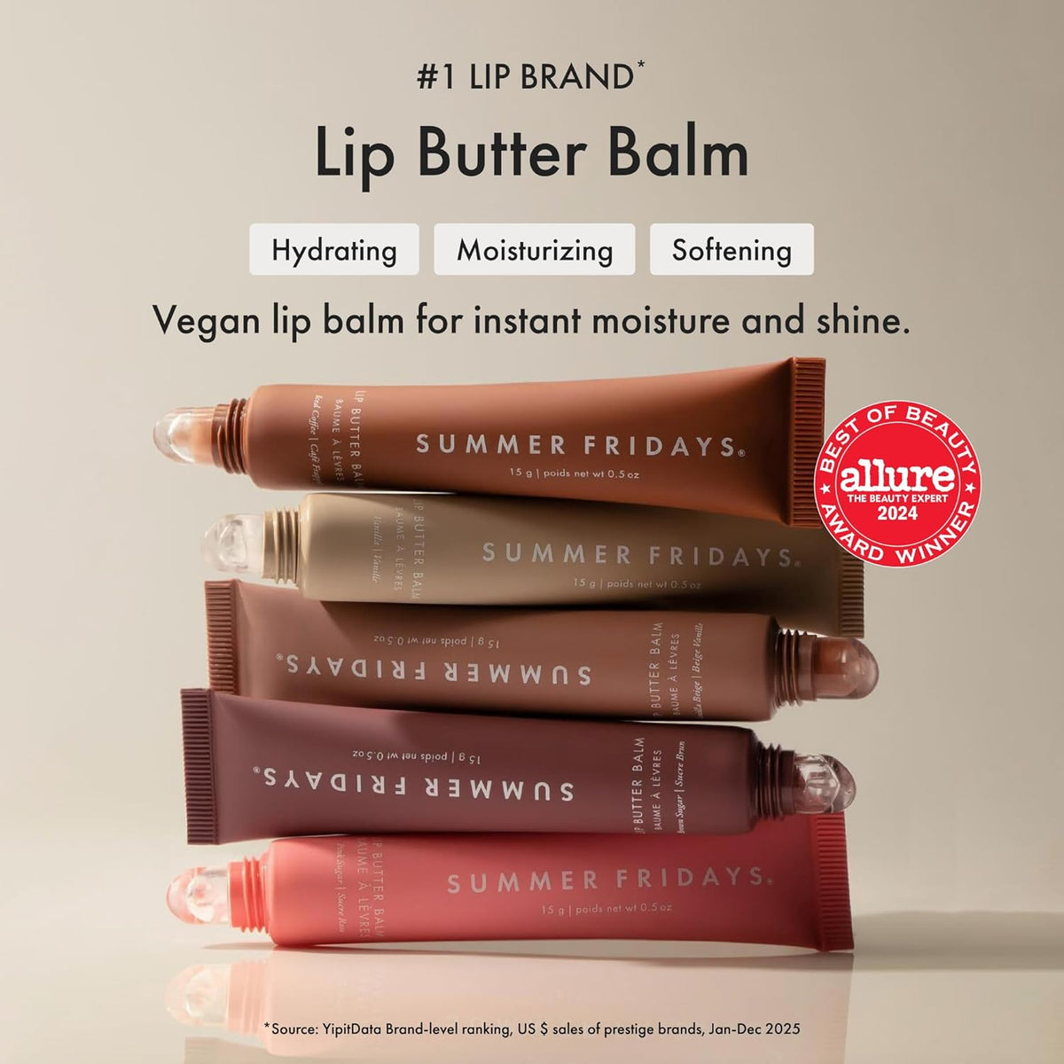 Summer Fridays Lip Butter Balm - Moisturizing Lip Gloss