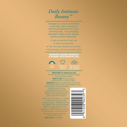 Summer's Eve Spa Daily Intimate Wash, Renewing Cleansing All Over Feminine Body Wash, Jasmine Scented pH-Balanced Feminine Wash