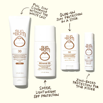Sun Bum Mineral SPF 30 Tinted Face Sunscreen - Matte Primer - Broad Spectrum Moisturizing Sunscreen with Vitamin E..