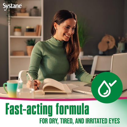 Systane UlTRA Lubricant Dry Eye Drops, 0.33 Fl Oz, 2 Pack