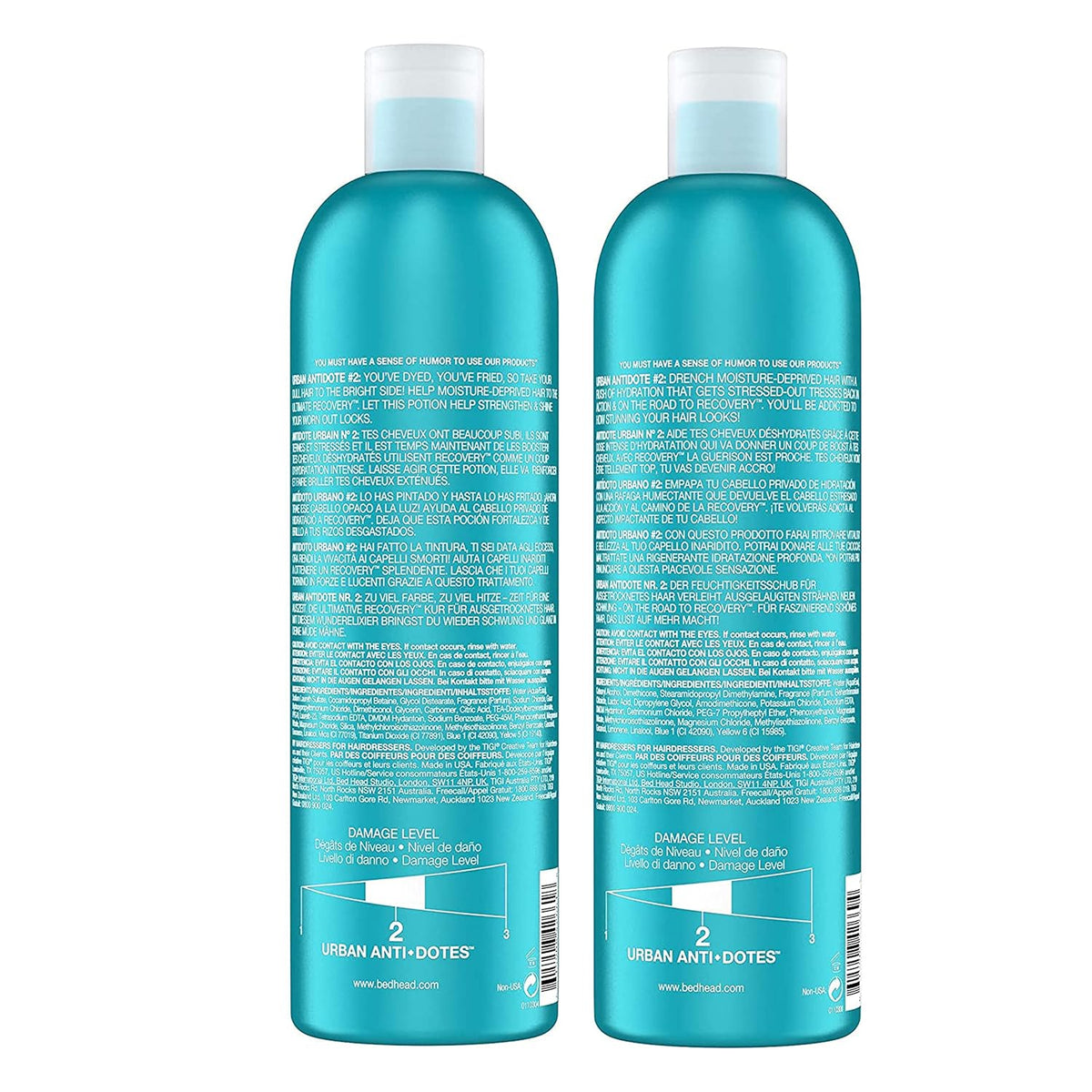 TIGI Bed Head Urban Antidotes Recovery Shampoo and Conditioner Set for Dry